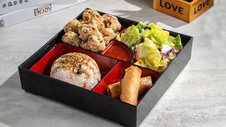 T1 Popcorn Chicken Spring Roll Bento