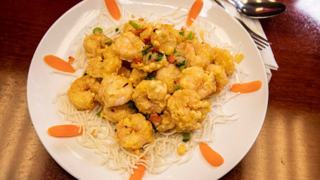 Pepper Salt Fried Shrimp Jiāo Yán Xiā