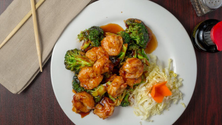 Broccoli Shrimp Combo Plate