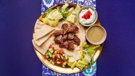 Beef Hummus Platter