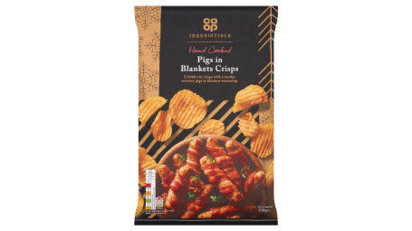 Co-Op Irresistible Cerdos Cocidos A Mano En Mantas Patatas Fritas 150G