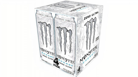 Monster Zero Ultra Paquete De 4 16 Oz