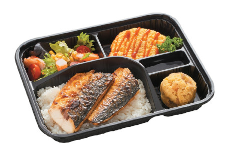 Zhēng Yú Biàn Dāng Salt-Grilled Mackerel Bento