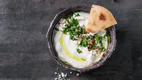 Labneh With Pita Veg