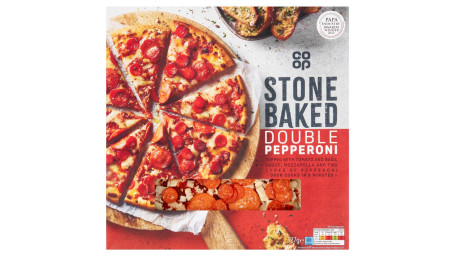 Pizza De Pepperoni Doble Al Horno A La Piedra Cooperativa 327 G