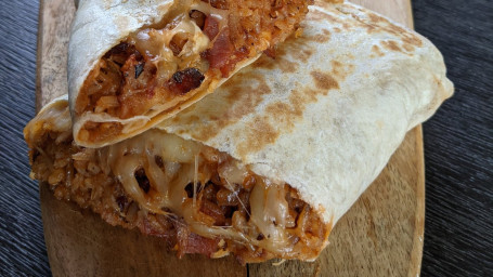 Bbq Bacon Fried Rice Burrito