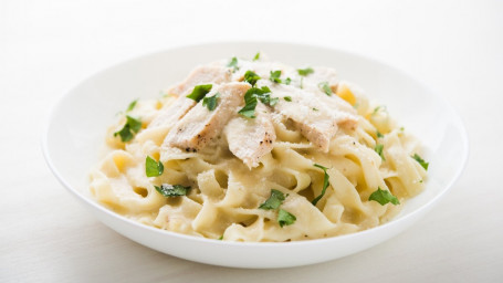 Pasta Alfredo Con Camarones