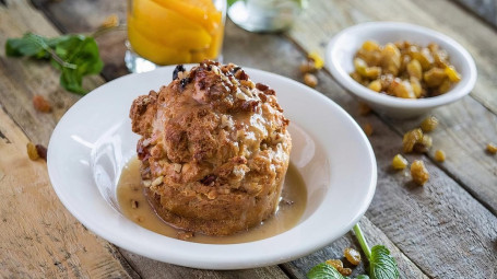 Peach Pecan Bread Pudding