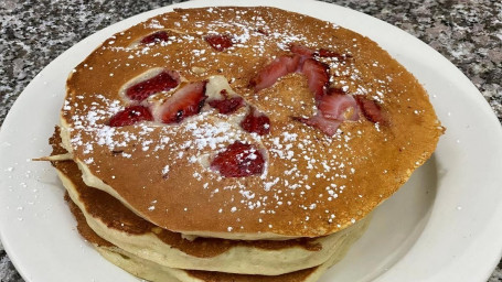 3 Strawberry Buttermilk Pancakes