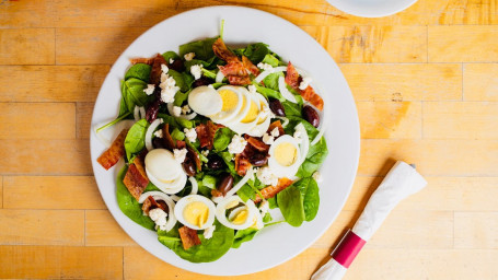 Hella Good Vegetarian Spinach Salad