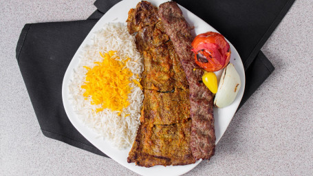 Beef Soltani Kabob