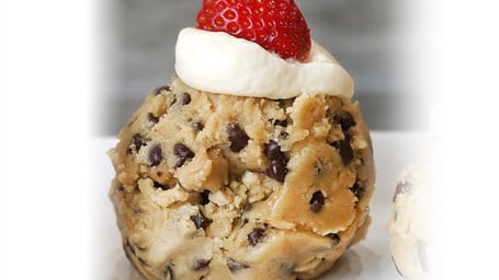 Cookie Dough Scoop Strawberries Cream