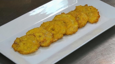 Tostones (Smash Fry Green Plantains)