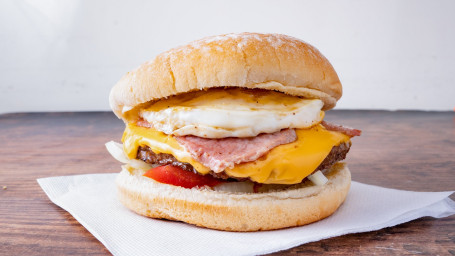 1/2Lb Brunch Burger (Double Burger, Double Cheese, Bacon And Egg)