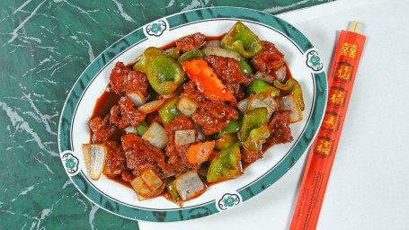 89. Pepper Steak With Onion-Qīng Jiāo Niú