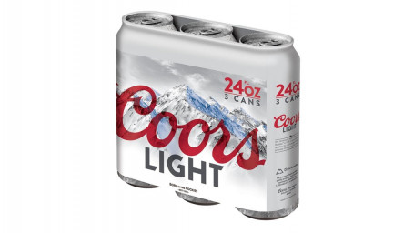 Coors Light, Paquete De 3, 24 Oz (4,2% Abv)