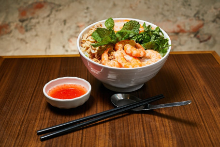 Xiān Xiā Lāo Méng F2: Shrimp With Dry Noodles (Bun Tom)