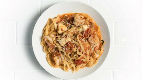 Spicy Shrimp Fettuccini