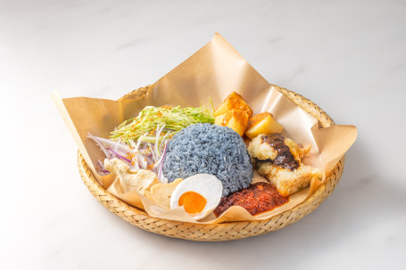 R004 Là Sǐ Tā La （Lán Huā Fàn） Nasi Kerabu