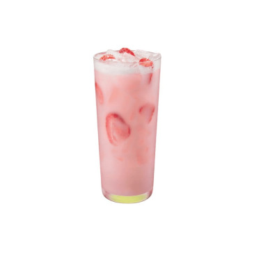 Bebida Rosa Con Refrescos De Fresa Y Acai De Starbucks Fěn Hóng Cǎo Méi Xīng Bīng Shuǎng