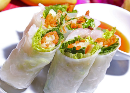 Fresh Prawn Rice Rolls (6Pcs) Xiā Ròu Mǐ Zhǐ Juǎn