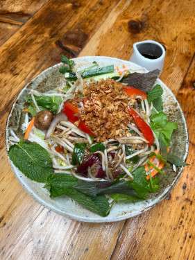 Bún Chay (Wok-Fried Vegetables Wild Mushrooms)