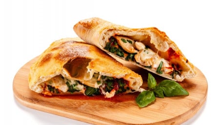 7 Meat Lover's Calzone (Cheese, Chicken, Bacon)