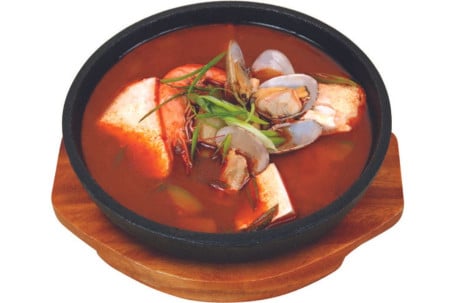 Soft Tofu Soup Comes With Rice Dòu Fǔ Tāng Pèi Fàn