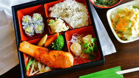 J. Salmon Teriyaki Lunch Bento Box