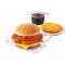 jiàng shāo jī bā bāo cān/Roast Chicken Burger Breakfast Combo