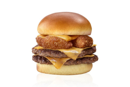 Nathan 'S Mac 'N ' Cheese Burger