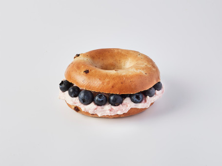 Raspberry Cream Cheese Blueberry Bagel