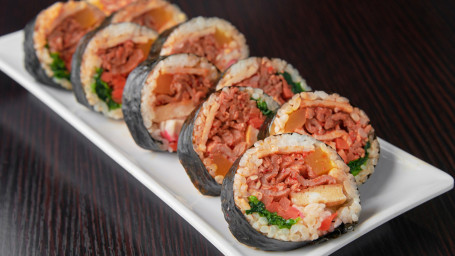 S4 Hán Shì Là Chǎo Zhū Ròu Zǐ Cài Juǎn Spicy Pork Kimbap