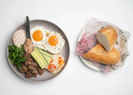 Banh Mi Chao Yuè Nán Fǎ Shì Sān Wén Zhì Pīn Pán