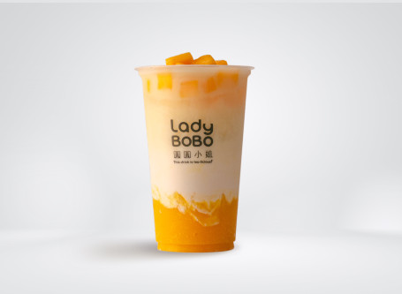 Máng Guǒ Yàn Mài Nǎi Lǜ Zhōng Oatly Mango Jasmine Green Tea M