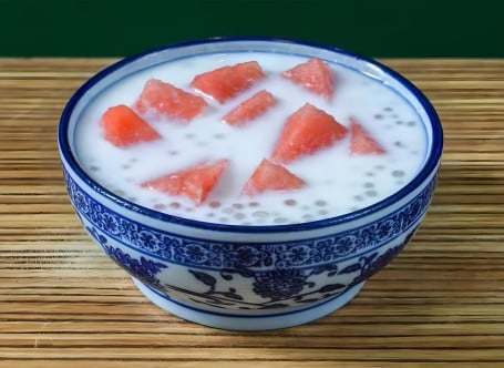 Xī Guā Xī Mǐ Lù Sago In Coconut Milk With Chopped Watermelon