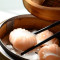 jīng yíng xiān xiā jiǎo (4kē Steamed Shrimp Dumplings (Har Gow (4pcs