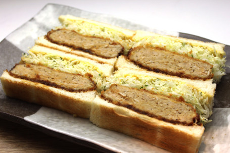 Minced Meat Cutlet Sandwich 4Pcs Jí Liè Tún Ròu Bǐng Sān Wén Zhì4Jiàn