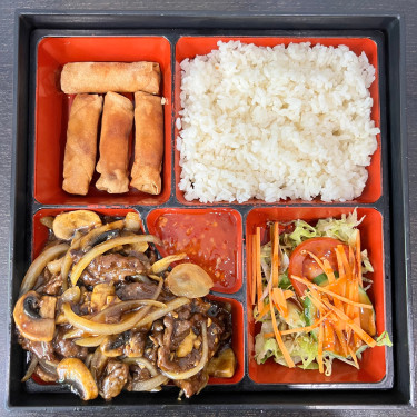 Teriyaki Beef Bento Rì Zhī Niú Hé