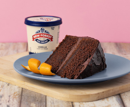 Homemade Chocolate Orange Fudge Cake