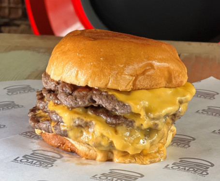 Quadruple Smash Cheese Burger