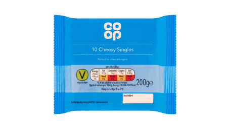 Co-Op 10 Quesos Individuales 200G