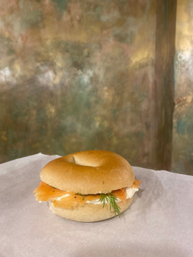 Smoked Salmon, Cream Cheese Dill Bagel