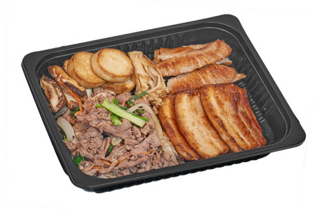 shàng。kǎo zhū ròu tào cān （èr rén yòng） Premium Grilled Pork Combo (For 2)