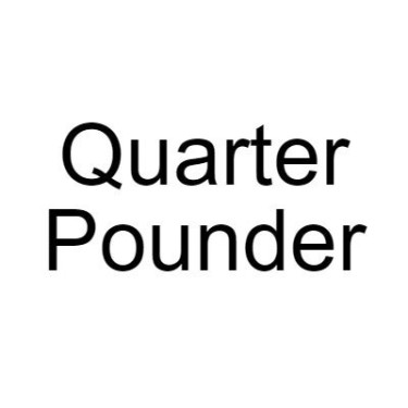 Quarter Pounder: Salad, Brown