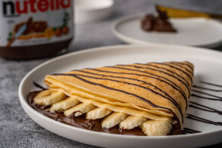 Banana Nutella Crepe Xiāng Jiāo Zhēn Zi Zhū Gǔ Lì Kě Lì Bǐng