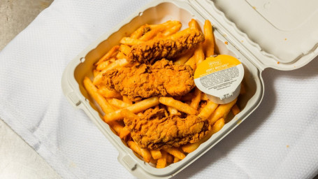 Chicken Strips (3) With Crispy Fries