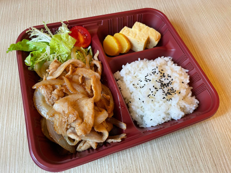 Tún Ròu Shēng Jiāng Shāo Biàn Dāng Pork Shogayaki Bento Set