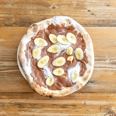 Vegan Sweet Pizza With Chocolate Spread And Banana