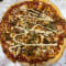 Portobello, Courgette Basil Salsa Pizza Vegan